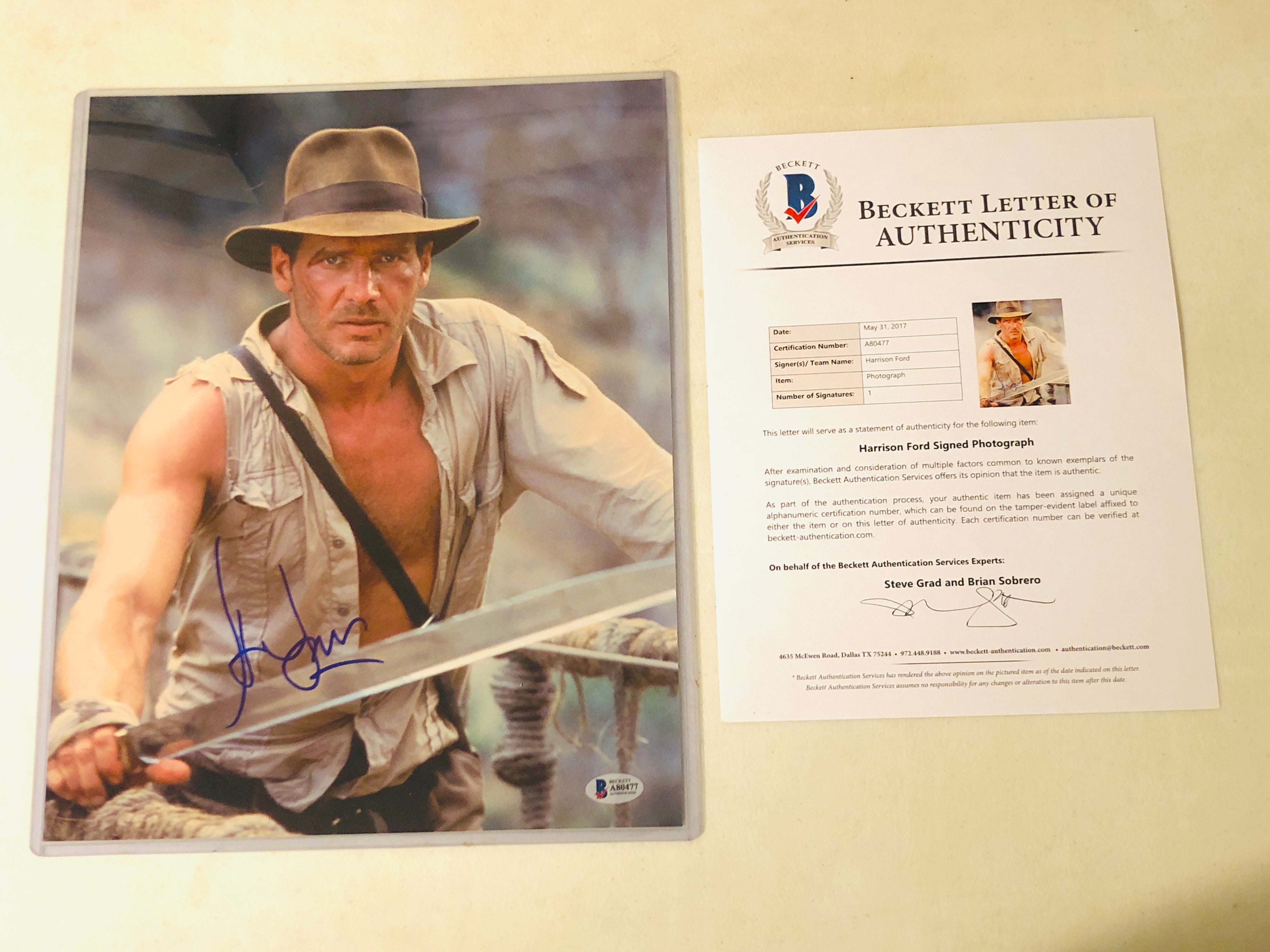  HWC Trading Harrison Ford Indiana Jones Gifts Printed Signed  Autograph Picture for Movie Memorabilia Fans - US Letter Size : Home &  Kitchen