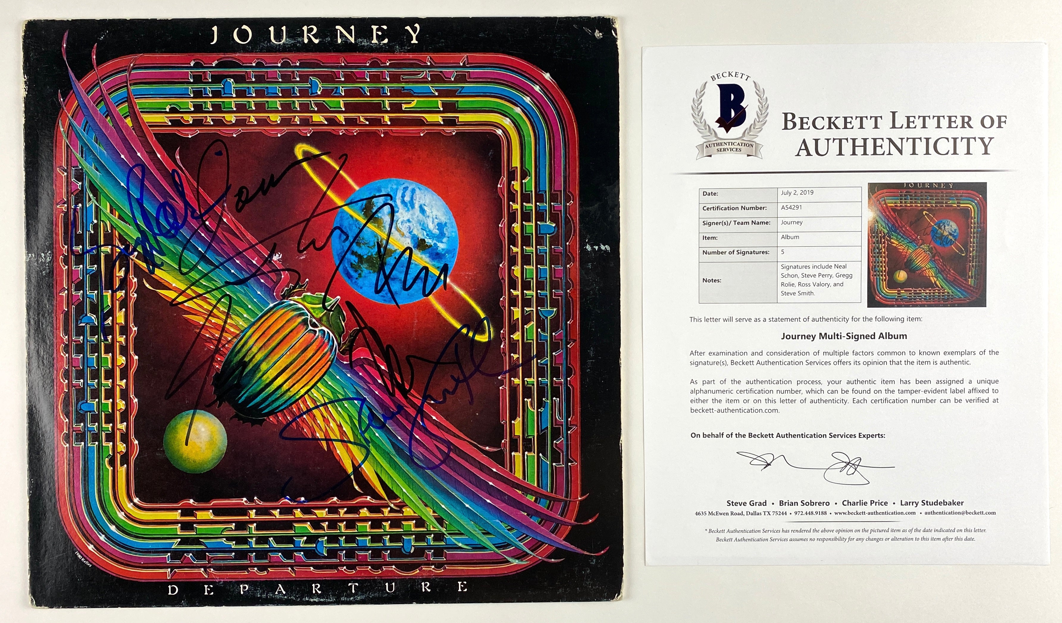 Journey Signed Autograph Album 