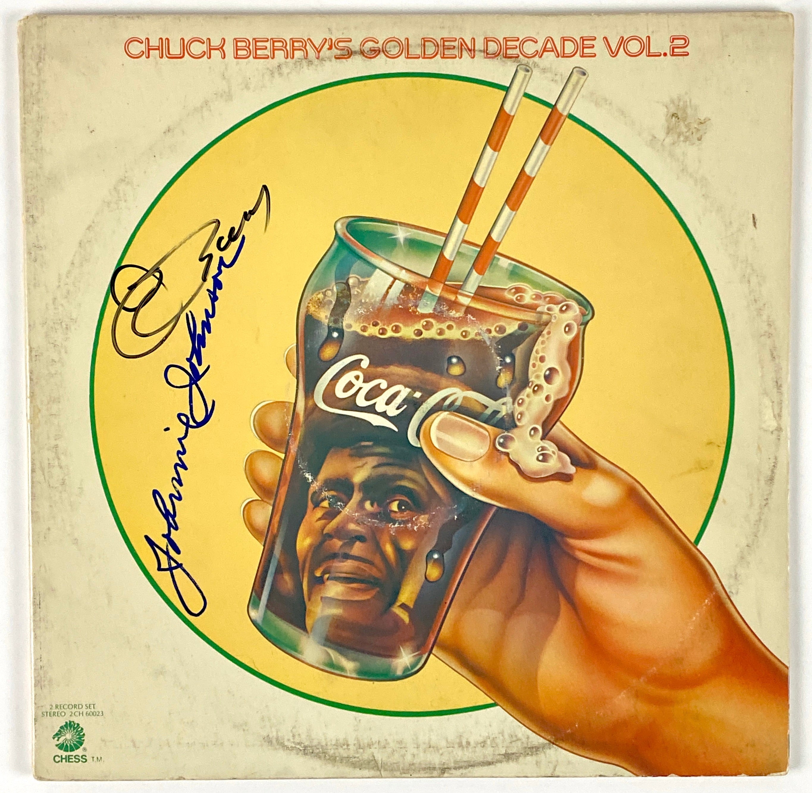 Chuck Berry Johnnie Johnson Autograph Signed 