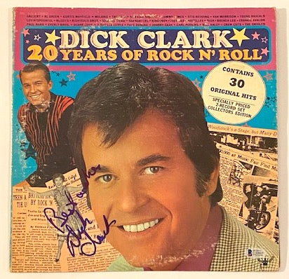 DICK CLARK Signed Autograph Album Record LP Beckett Authentication