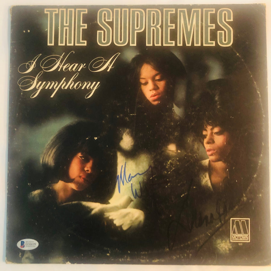 Diana Ross and Mary Wilson Supremes Signed Autograph 