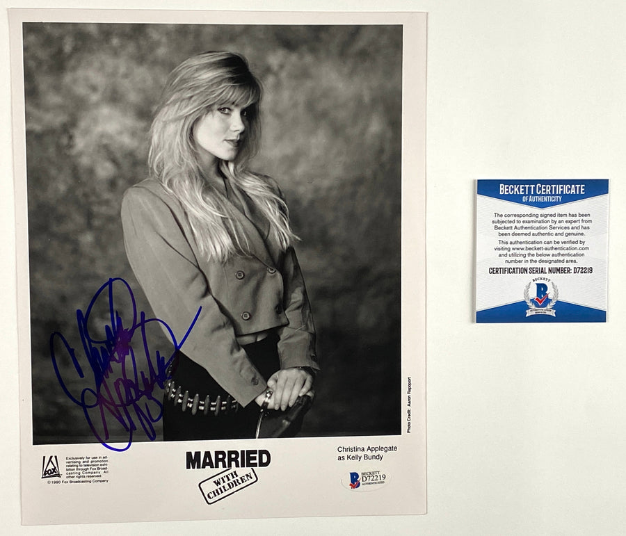 CHRISTINA APPLEGATE Signed Autograph 8x10 MARRIED WITH CHILDREN Photograph JSA Authentication
