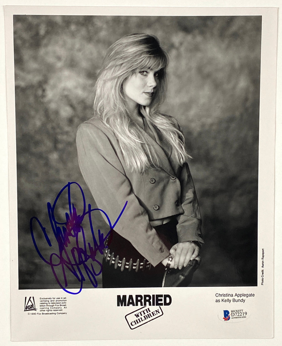 CHRISTINA APPLEGATE Signed Autograph 8x10 MARRIED WITH CHILDREN Photograph JSA Authentication