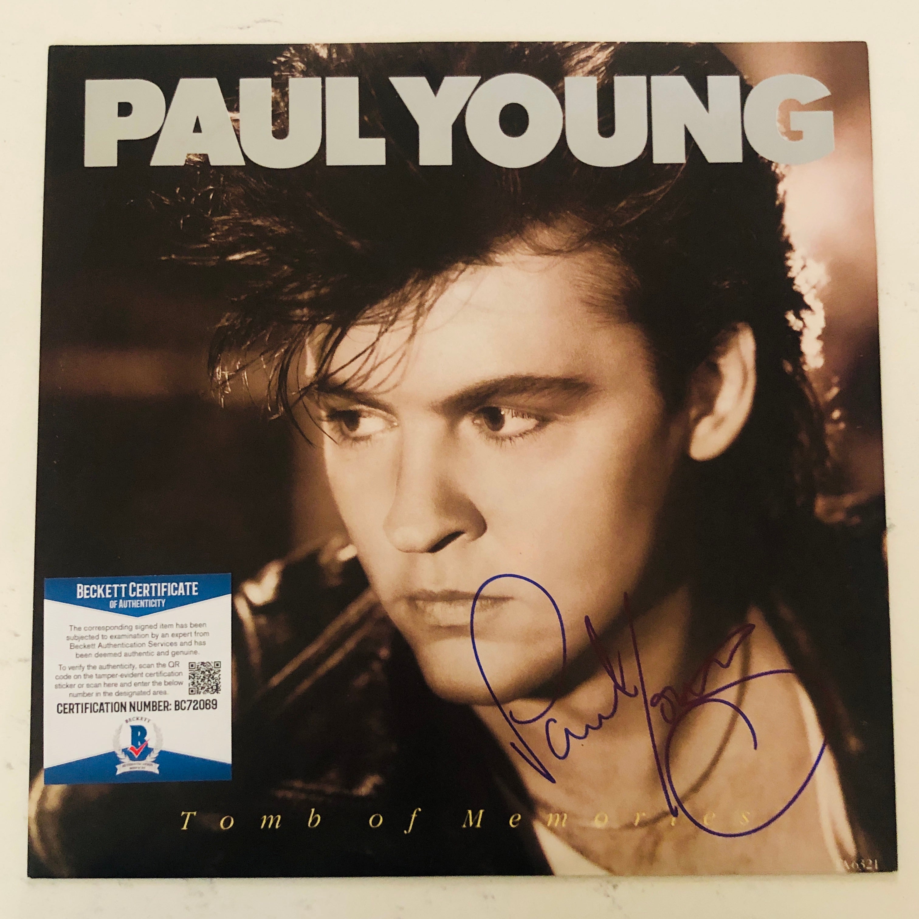 PAUL YOUNG Signed Autograph 