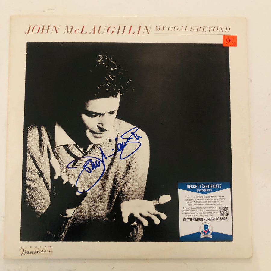 JOHN McLAUGHLIN Signed Autograph 