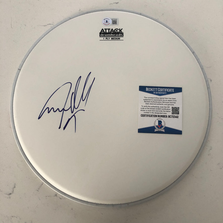 GUNS N ROSES STEVEN ADLER Signed Autograph Drumhead with Beckett Authentication