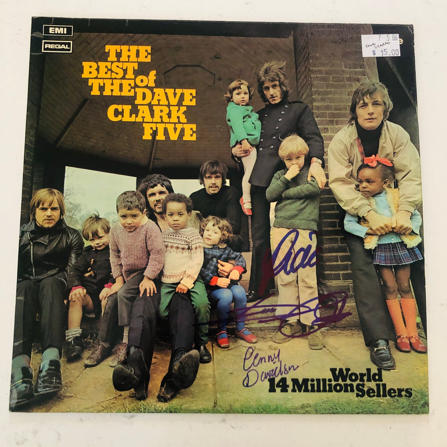 THE DAVE CLARK FIVE Autograph Signed 