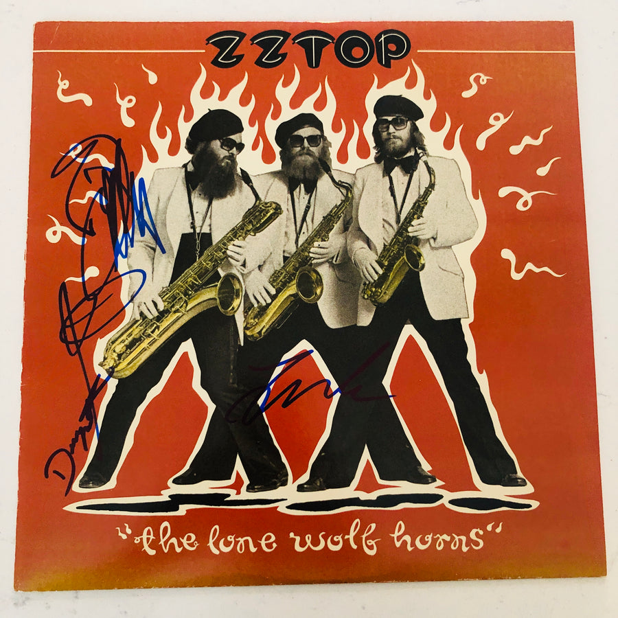 ZZ TOP Autograph Signed 