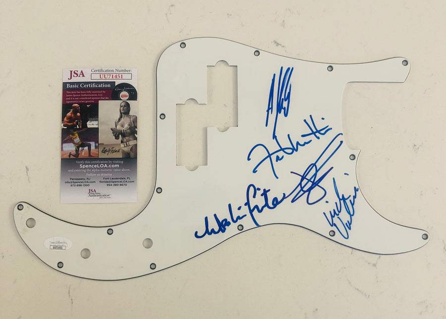 The Strokes Autograph Signed Bass Guitar Pickguard x 5 JSA Authentication