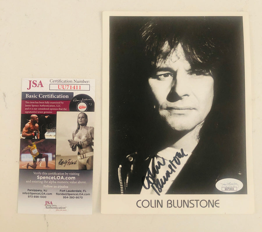 The Zombies Colin Blunstone Signed Autograph 5 x 7 Photograph JSA Authentication