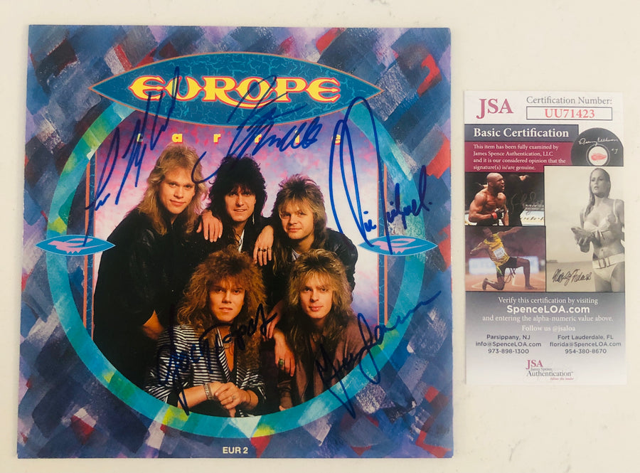 EUROPE Autograph Signed  