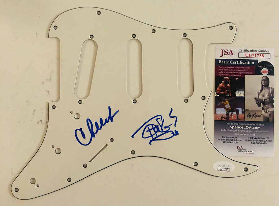 Cheech and Chong Signed Autograph Guitar Pickguard JSA Authentication