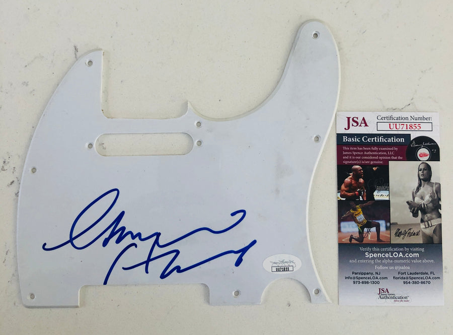 The Pretenders Chrissie Hynde Autograph Signed Guitar Pickguard JSA Authentication