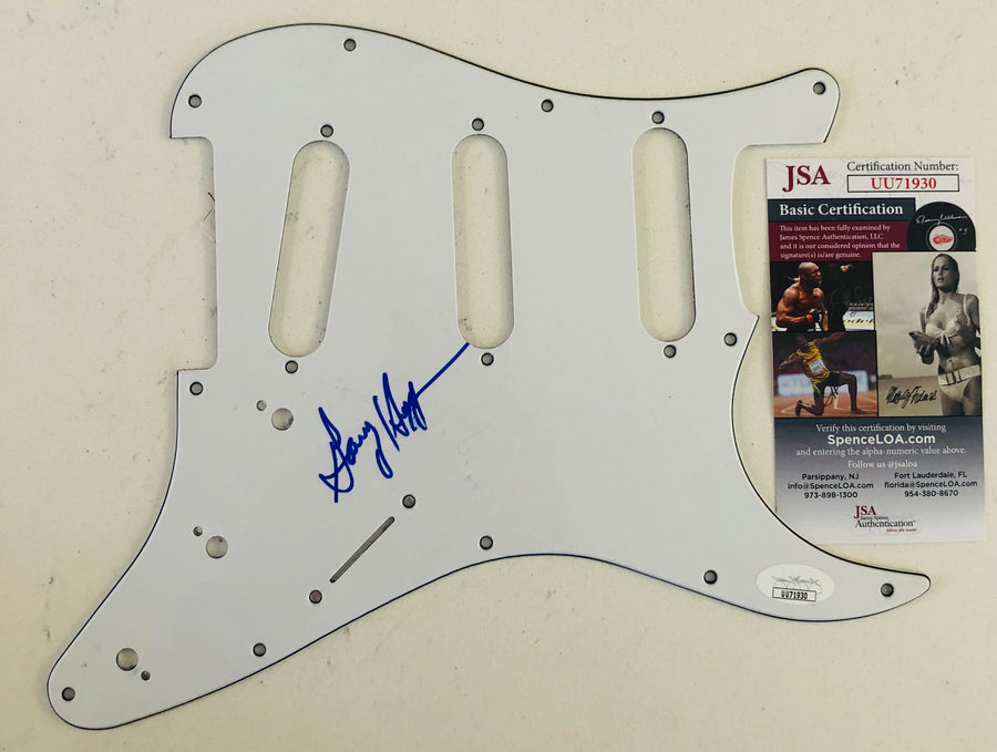 Gary Higgins Signed Autograph Guitar Pickguard Red Hash JSA Authentication