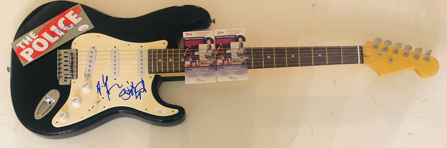 The Police Group Autograph Signed Guitar x 3 Sting JSA Authentication