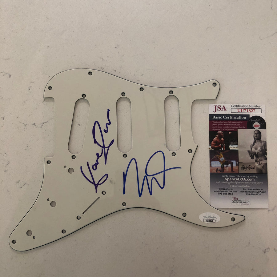 The Kinks Signed Autograph Guitar Pickguard x 2 JSA Authentication