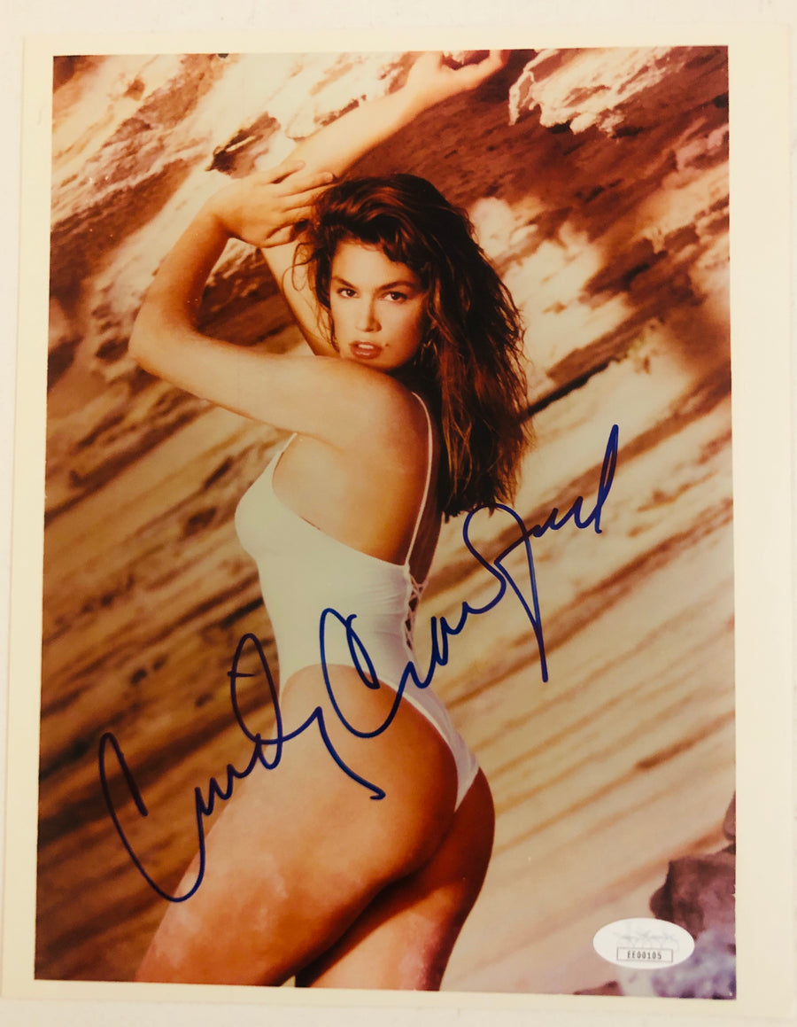 Cindy Crawford Signed Autograph 10 x 8 Photograph Sexy Swimsuit JSA Authentication