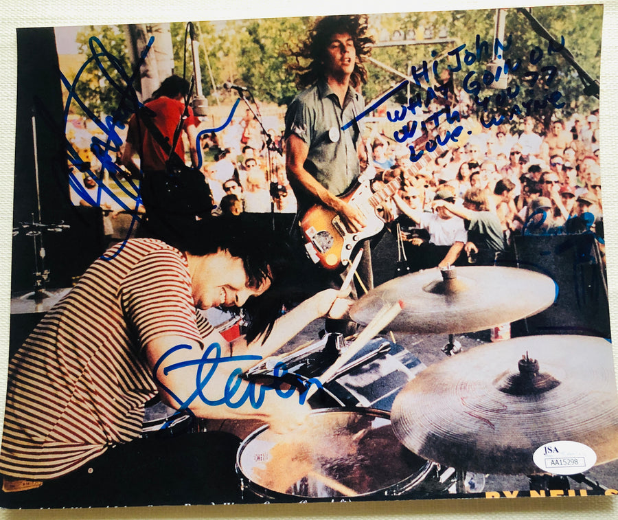 The Flaming Lips Autograph Signed 10 x 8 Photo JSA Authentication