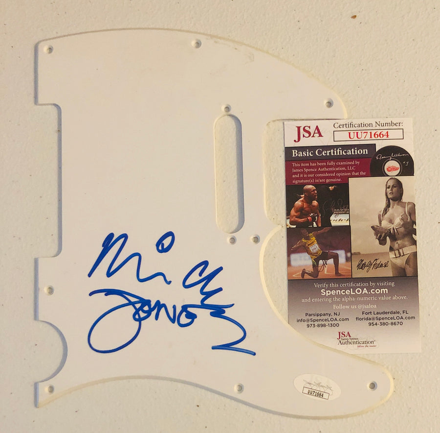 The Clash Mick Jones Signed Autograph Guitar Pickguard JSA Authentication