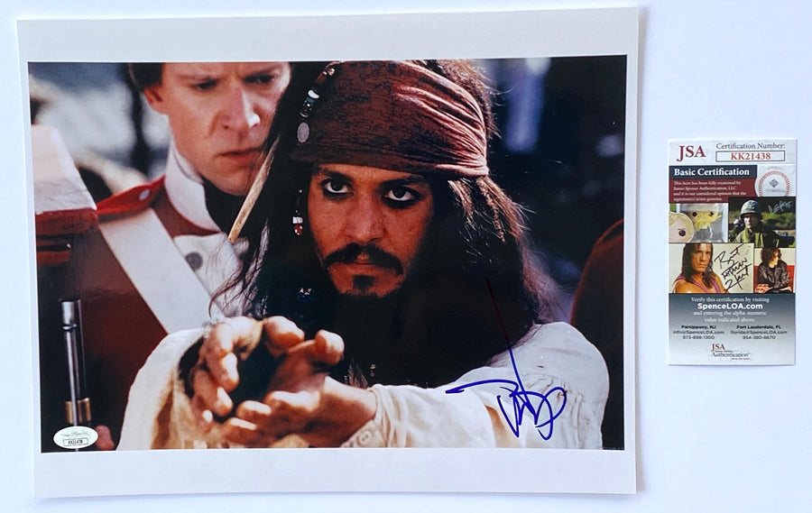 JOHNNY DEPP PIRATES OF THE CARIBBEAN Autograph IN-PERSON Signed 14