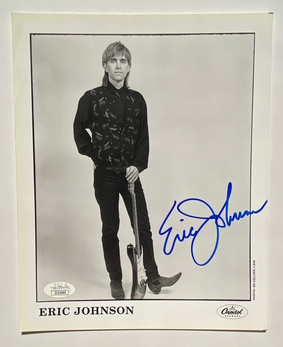 ERIC JOHNSON Autograph 8x10 Photograph JSA Authentication