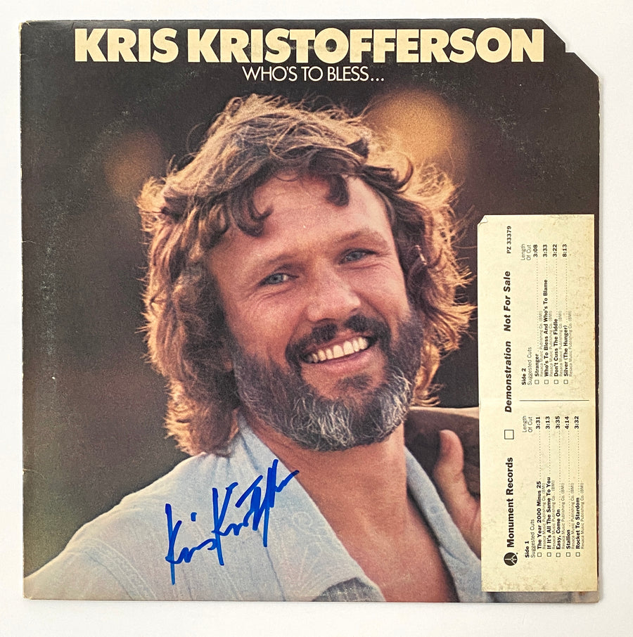 KRIS KRISTOFFERSON Autograph Signed 