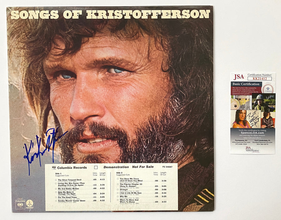 KRIS KRISTOFFERSON Autograph Signed 