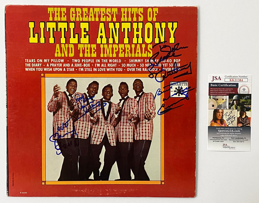 LITTLE ANTHONY & THE IMPERIALS Autograph Signed 