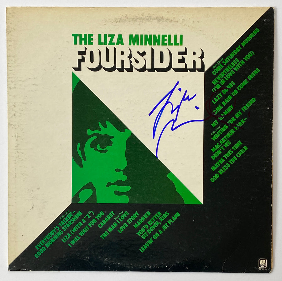 LIZA MINNELLI Signed Autograph 