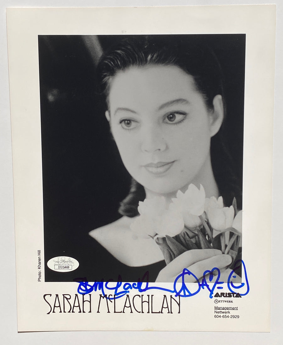 SARAH MCLACHLAN Signed Autograph 8x10 Photograph JSA Authentication