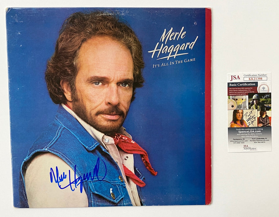 MERLE HAGGARD Autograph Signed 