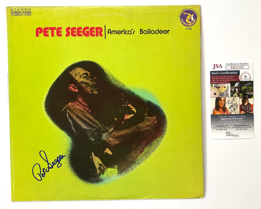PETE SEEGER Autograph Signed 