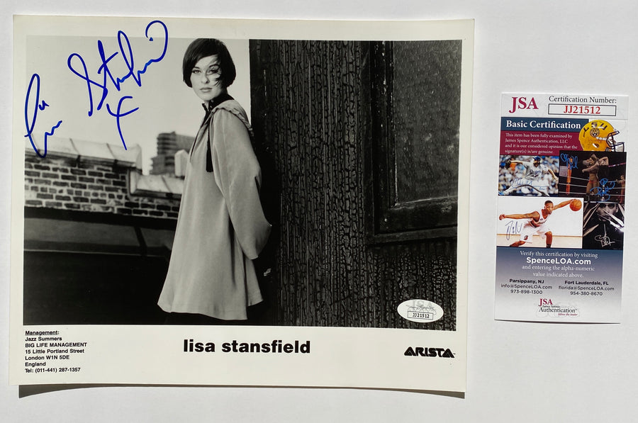 LISA STANSFIELD Autograph 10x8 Photograph JSA Authentication