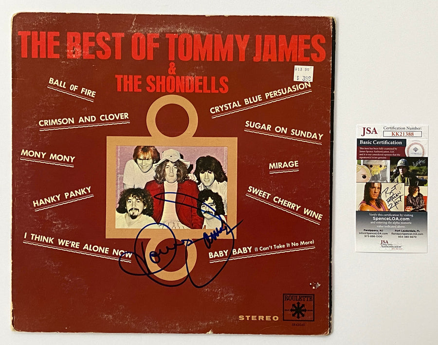 TOMMY JAMES and The Shondelles Autograph Signed 