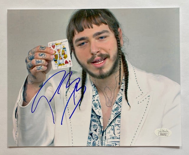 POST MALONE Signed Autograph 10x8 Photograph JSA Authentication